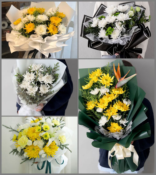 广东江门市开平市百合镇马降龙村白事花束代送